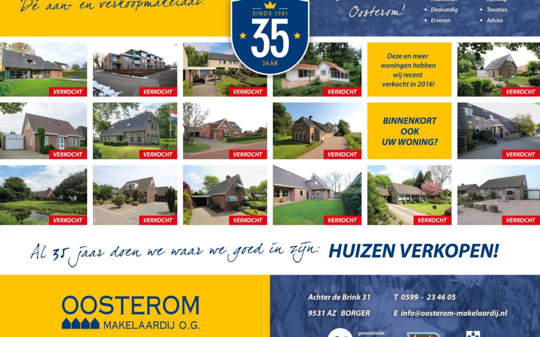 Al 35 jaar doen we waar we goed in zijn: HUIZEN VERKOPEN!