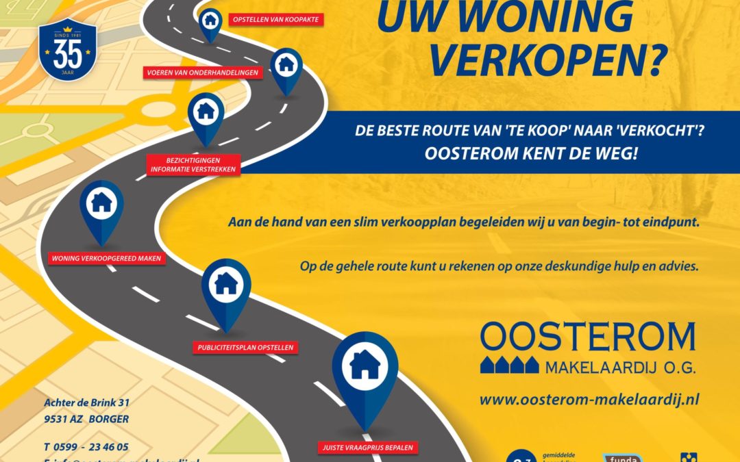 De beste route van ’te koop’ naar ‘verkocht’? Oosterom kent de weg!